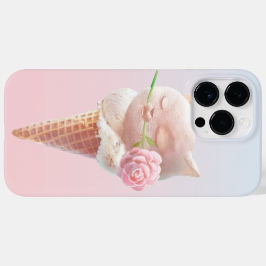Eiscreme Kitty - Rosy & Dreamy Case-Mate iPhone Hülle (Rückseite (Horizontal))