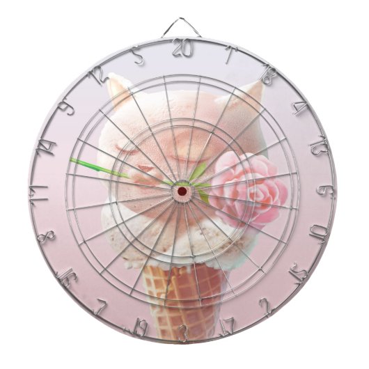 Eiscreme Kitty - Rosy & Dreamy Dartscheibe (vorne)