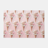Eiscreme Kitty - Rosy & Dreamy Fußmatte (Vorderseite)