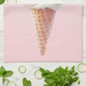 Eiscreme Kitty - Rosy & Dreamy Geschirrtuch (Gefaltet)