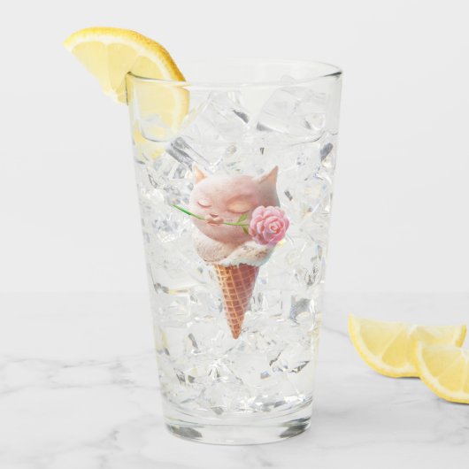 Eiscreme Kitty - Rosy & Dreamy Glas (Vorderseite Ice)