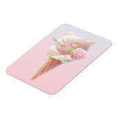 Eiscreme Kitty - Rosy & Dreamy Magnet (Linke Seite)