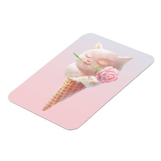 Eiscreme Kitty - Rosy & Dreamy Magnet (Linke Seite)