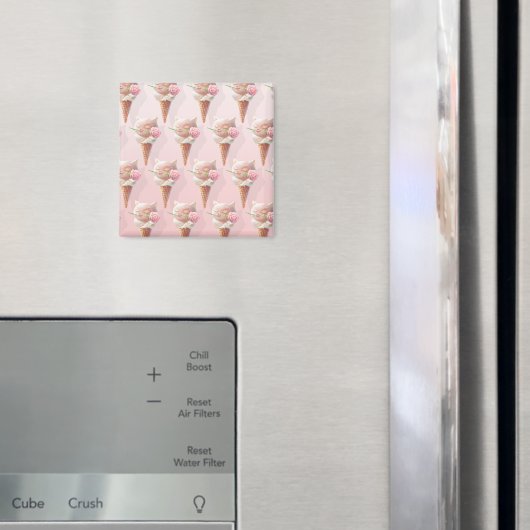 Eiscreme Kitty - Rosy & Dreamy Magnet (In Situ (Kühlschrank))