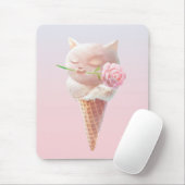 Eiscreme Kitty - Rosy & Dreamy Mousepad (Mit Mouse)