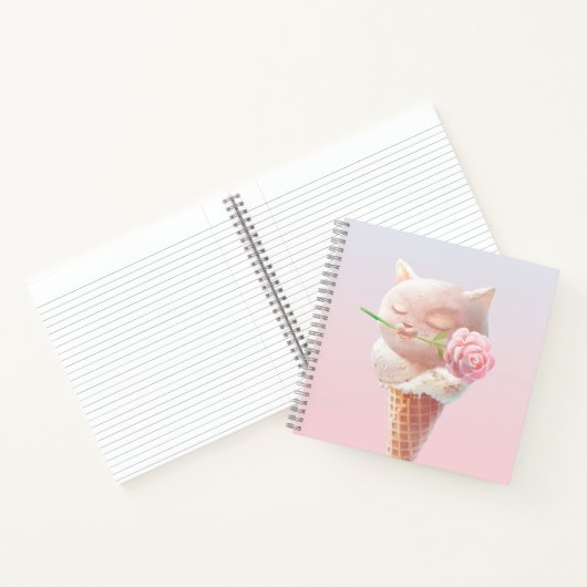 Eiscreme Kitty - Rosy & Dreamy Notizblock (Innenseite)