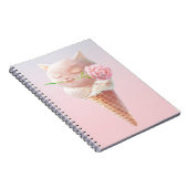 Eiscreme Kitty - Rosy & Dreamy Notizblock (Rechte Seite)