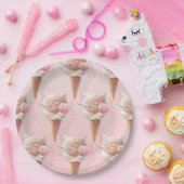 Eiscreme Kitty - Rosy & Dreamy Pappteller (Party)