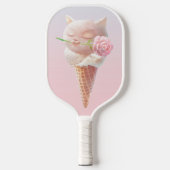 Eiscreme Kitty - Rosy & Dreamy Pickleball Schläger (Vorderseite)