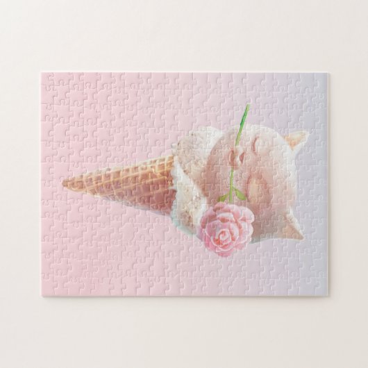 Eiscreme Kitty - Rosy & Dreamy Puzzle (Horizontal)