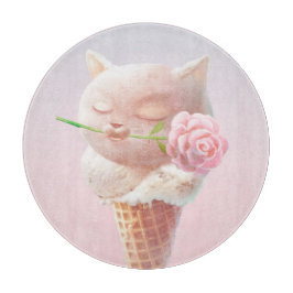 Eiscreme Kitty - Rosy & Dreamy Schneidebrett