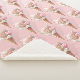 Eiscreme Kitty - Rosy & Dreamy Sherpadecke