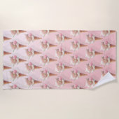Eiscreme Kitty - Rosy & Dreamy Strandtuch (Vorderseite)