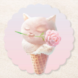 Eiscreme Kitty - Rosy & Dreamy Untersetzer