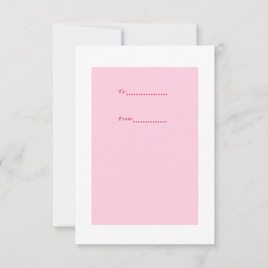 Eiscreme Klein traditionelles Vintages Valentin Einladung (Rückseite)