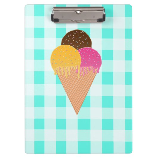 Eiscreme Klemmbrett (Vorderseite)