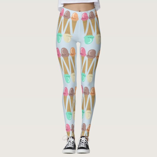 Eiscreme-Knochenzone Leggings (Vorderseite)