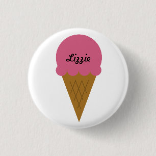 Eiscreme-Knopf Button