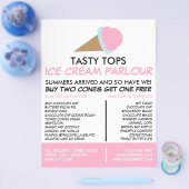 Eiscreme-Kone, Eiscreme-Innenverkleidung Flyer (Einzeln)