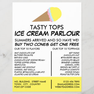 Eiscreme-Kone, Eiscreme-Innenverkleidung Flyer