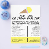 Eiscreme-Kone, Eiscreme-Innenverkleidung Flyer (Einzeln)
