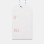 Eiscreme-Kone mit Sprinklen und Kirsche oben Geschenkanhänger (Rückseite)