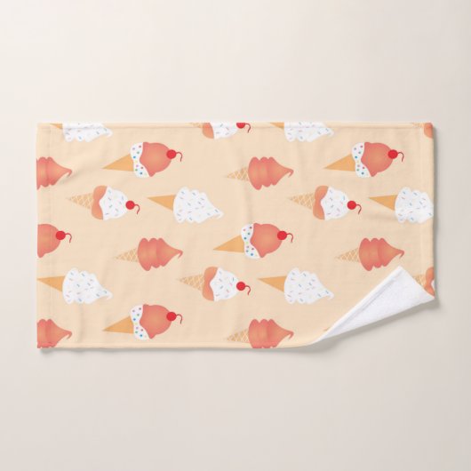 Eiscreme-Kone mit Sprinklermuster Handtuch (Handtuch)