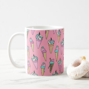 Eiscreme-Kone-Muster Kaffeetasse