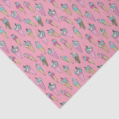 Eiscreme-Kone-Muster Seidenpapier (Ausschnitt)