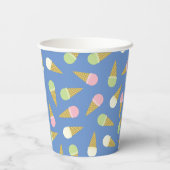 Eiscreme-Kone Niedlich 1. Geburtstag Kinder Papier Pappbecher (Rückseite)