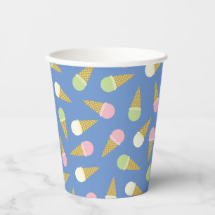 Eiscreme-Kone Niedlich 1. Geburtstag Kinder Papier Pappbecher