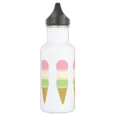 Eiscreme Kone Niedlich Kids Wasserflasche mit Name (Links)