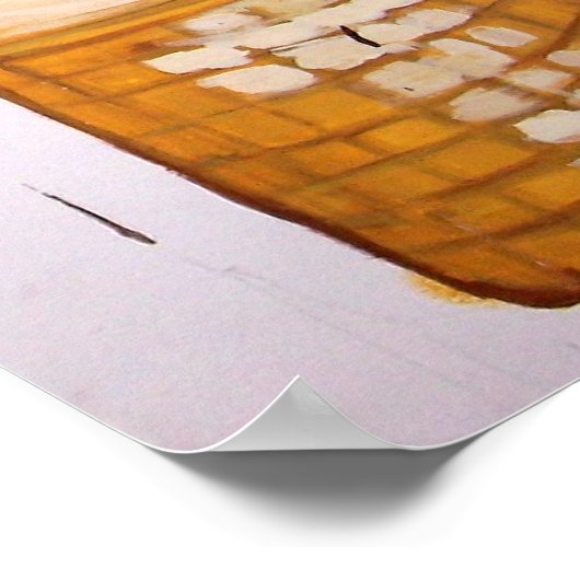 ‚Eiscreme-Kone‘ Poster (Ecke)