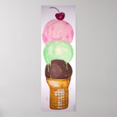 ‚Eiscreme-Kone‘ Poster (Vorne)