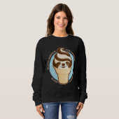 Eiscreme-Kone-Slotpun entspannt Sweatshirt (Vorne ganz)