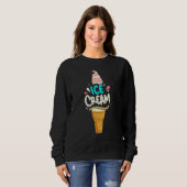 Eiscreme-Kone - Sommerferien Eiscreme Sweatshirt (Vorne ganz)