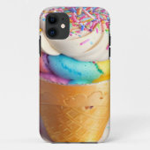Eiscreme-Kone-Sprinklen Case-Mate iPhone Hülle (Rückseite)
