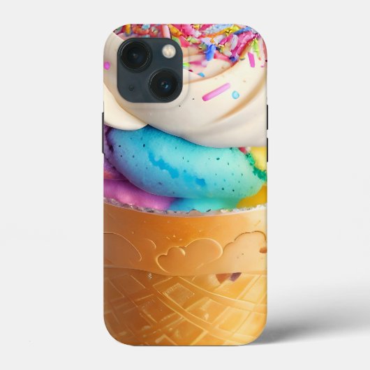 Eiscreme-Kone-Sprinklen Case-Mate iPhone Hülle (Rückseite)