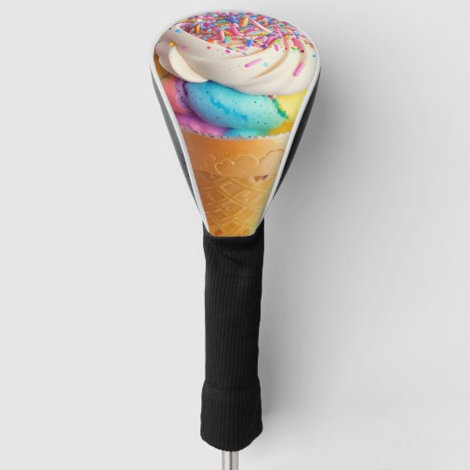 Eiscreme-Kone-Sprinklen Golf Headcover (Vorderseite)