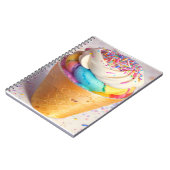 Eiscreme-Kone-Sprinklen Notizblock (Linke Seite)