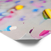 Eiscreme-Kone-Sprinklen Poster (Ecke)