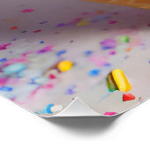 Eiscreme-Kone-Sprinklen Poster (Ecke)