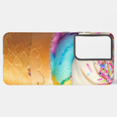 Eiscreme-Kone-Sprinklen Samsung Galaxy Hülle (Rückseite (Horizontal))