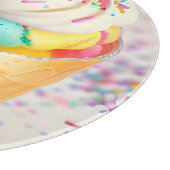 Eiscreme-Kone-Sprinklen Schneidebrett (Ecke)