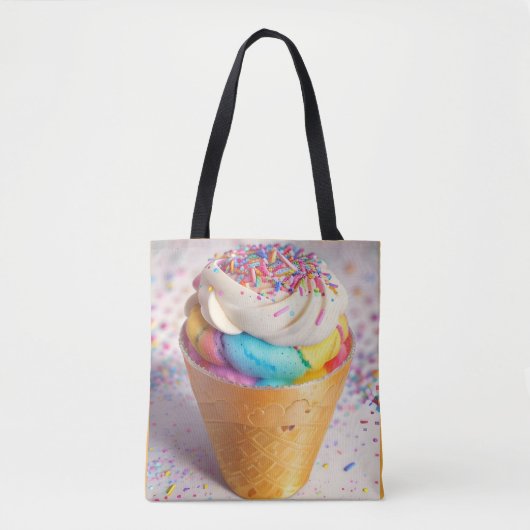 Eiscreme-Kone-Sprinklen Tasche (Vorderseite)