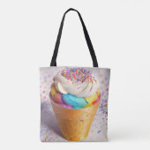 Eiscreme-Kone-Sprinklen Tasche (Rückseite)