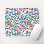 Eiscreme-Kone und Popsicle Doodles Mousepad (Mit Mouse)