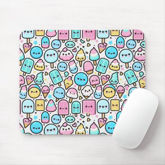 Eiscreme-Kone und Popsicle Doodles Mousepad (Mit Mouse)