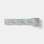 Eiscreme-Kone und Popsicle Doodles Satinband (Vorderseite)