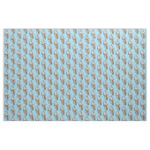 Eiscreme-Kons auf einem hellblauen Hintergrund Stoff (Yard (91,4 cm))